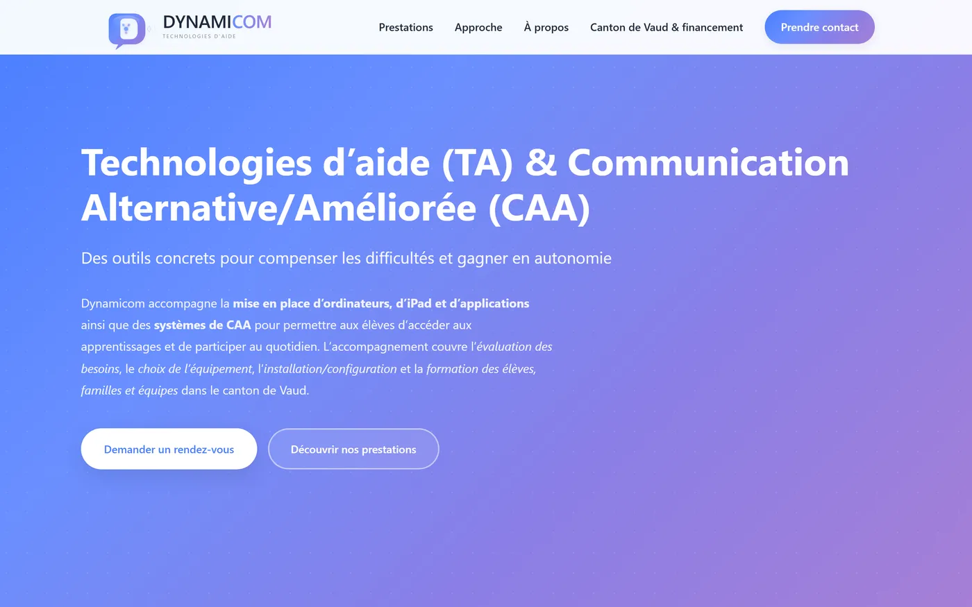 Le site Dynamicom